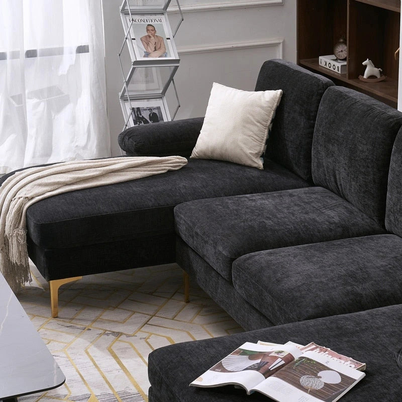 U-Shaped 4-Seat Indoor Sectional Sofa