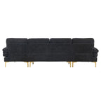 U-Shaped 4-Seat Indoor Sectional Sofa