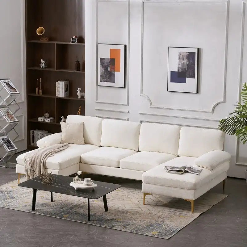 U-Shaped 4-Seat Indoor Sectional Sofa