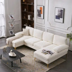 U-Shaped 4-Seat Indoor Sectional Sofa