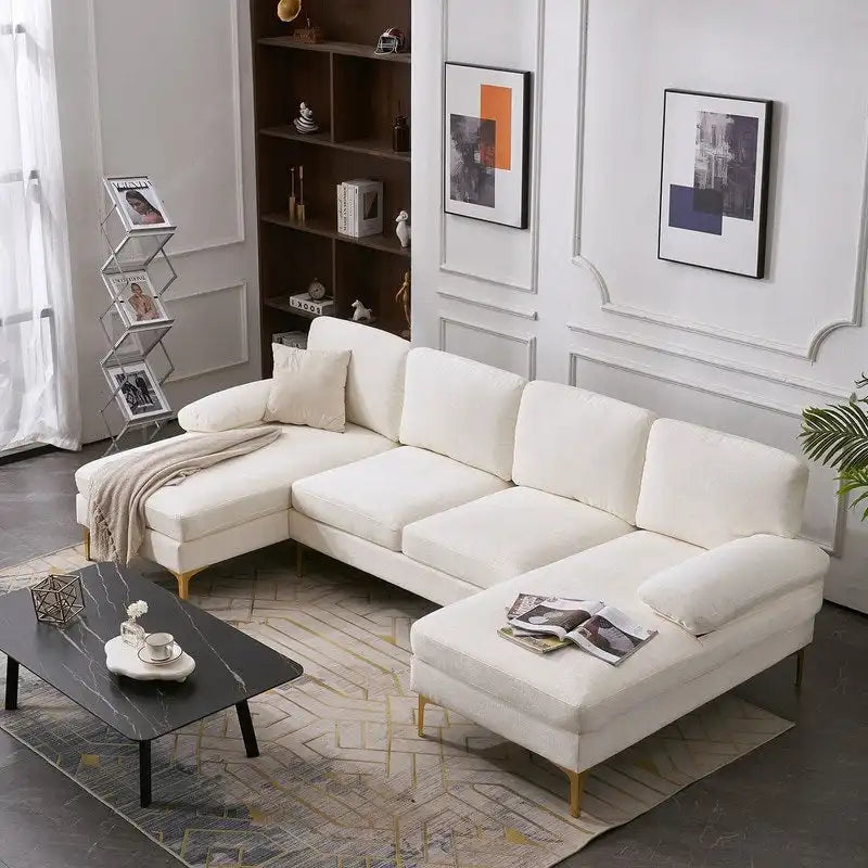 U-Shaped 4-Seat Indoor Sectional Sofa