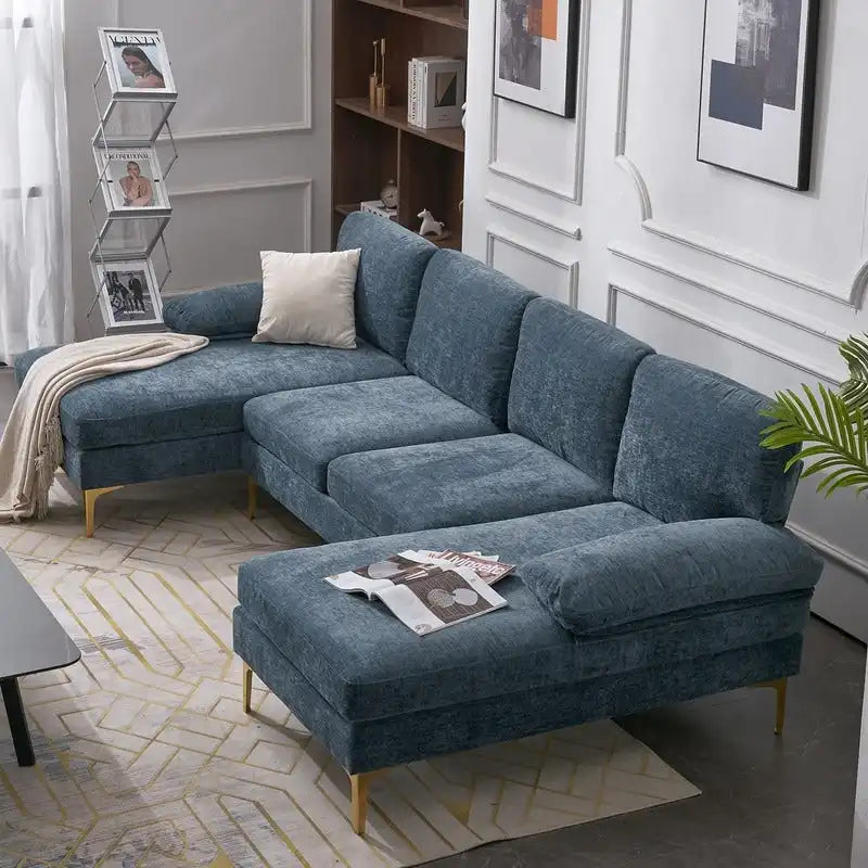 U-Shaped 4-Seat Indoor Sectional Sofa