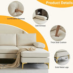 U-Shaped 4-Seat Indoor Sectional Sofa