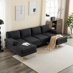 U-Shaped 4-Seat Indoor Sectional Sofa