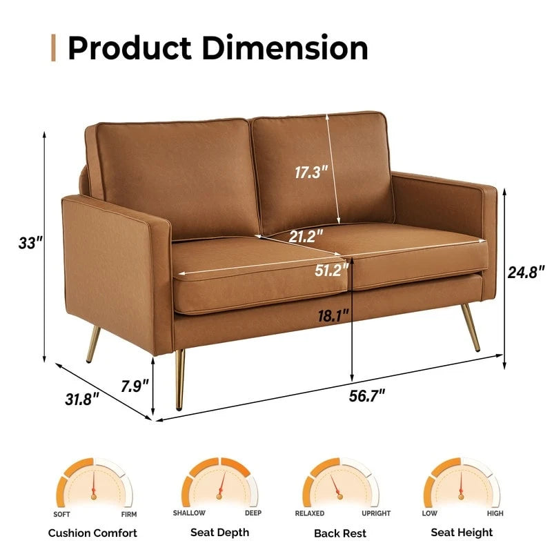 56 Modern Loveseat