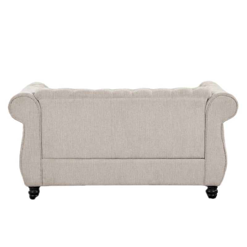 Tufted Upholstered Two-Seater Loveseat