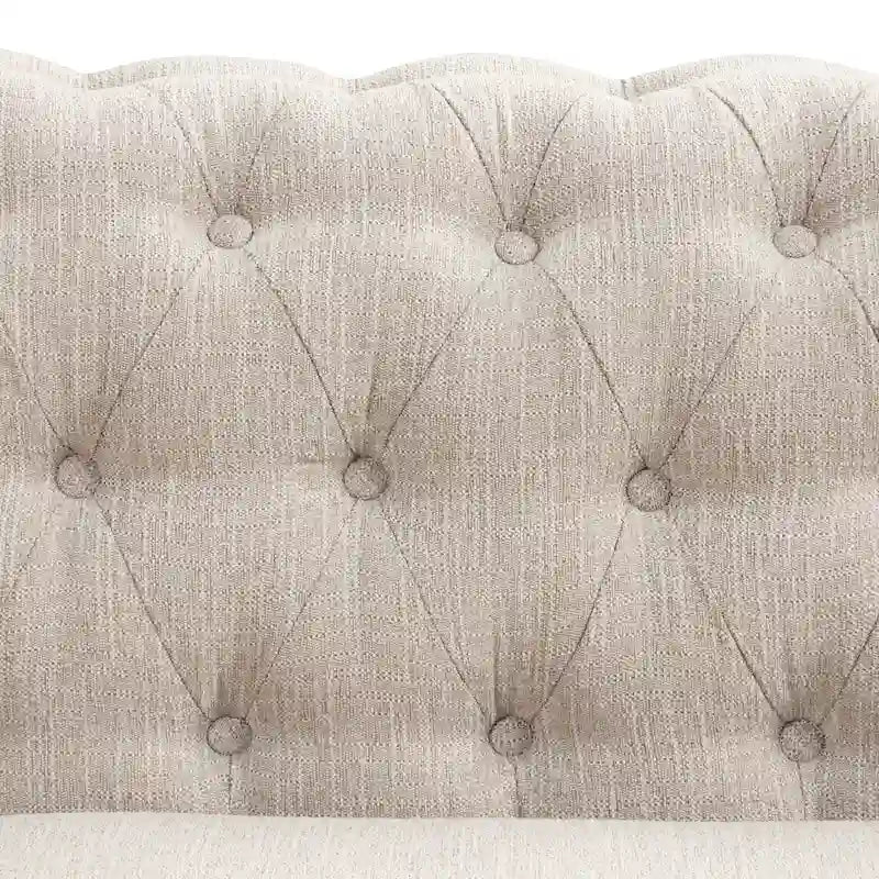 Tufted Upholstered Two-Seater Loveseat