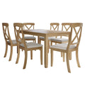 CraftPorch Farmhouse Style 7-piece Wooden Dining Set