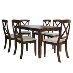 CraftPorch Farmhouse Style 7-piece Wooden Dining Set