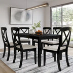 CraftPorch Farmhouse Style 7-piece Wooden Dining Set