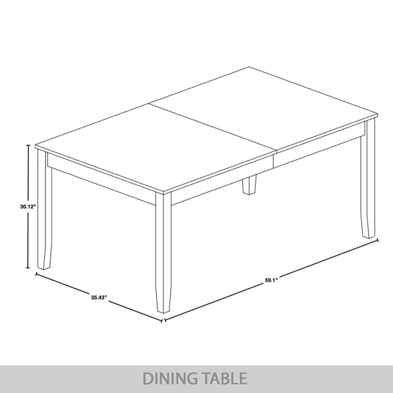 CraftPorch Farmhouse Style 7-piece Wooden Dining Set