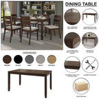 CraftPorch Farmhouse Style 7-piece Wooden Dining Set