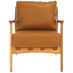 Solid Wood Accent Chair with Cushion (Fully Assembled) - 28 In. W x 33 In. D x 34 In. H - 28Wx33Dx34H