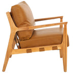 Solid Wood Accent Chair with Cushion (Fully Assembled) - 28 In. W x 33 In. D x 34 In. H - 28Wx33Dx34H