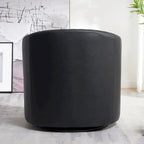 29 Wide Tufted PU Leather Swivel Barrel Chair