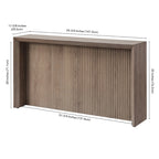 56 Wide Rectangular Console Table - 55.75 Wide