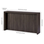 56 Wide Rectangular Console Table - 55.75 Wide