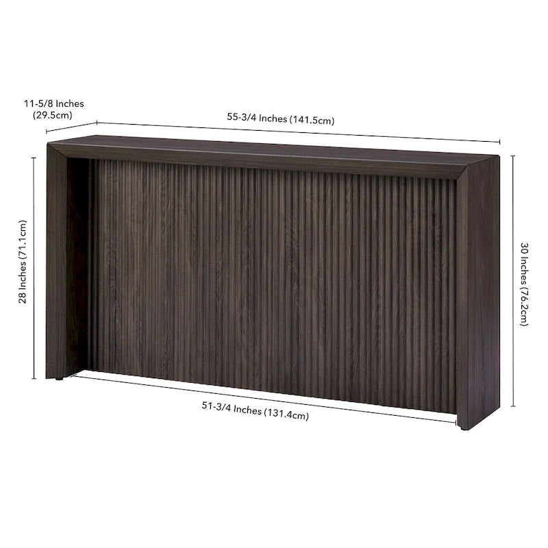 56 Wide Rectangular Console Table - 55.75 Wide
