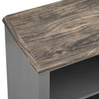 70-inch Extra-Wide Rustic TV Stand for 80 TVs - Natural Wood Finish