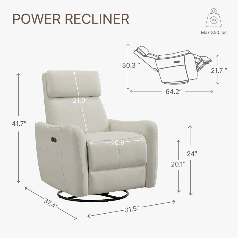 Power Swivel Glider Rocker Recliner Nursing Chair Recliner