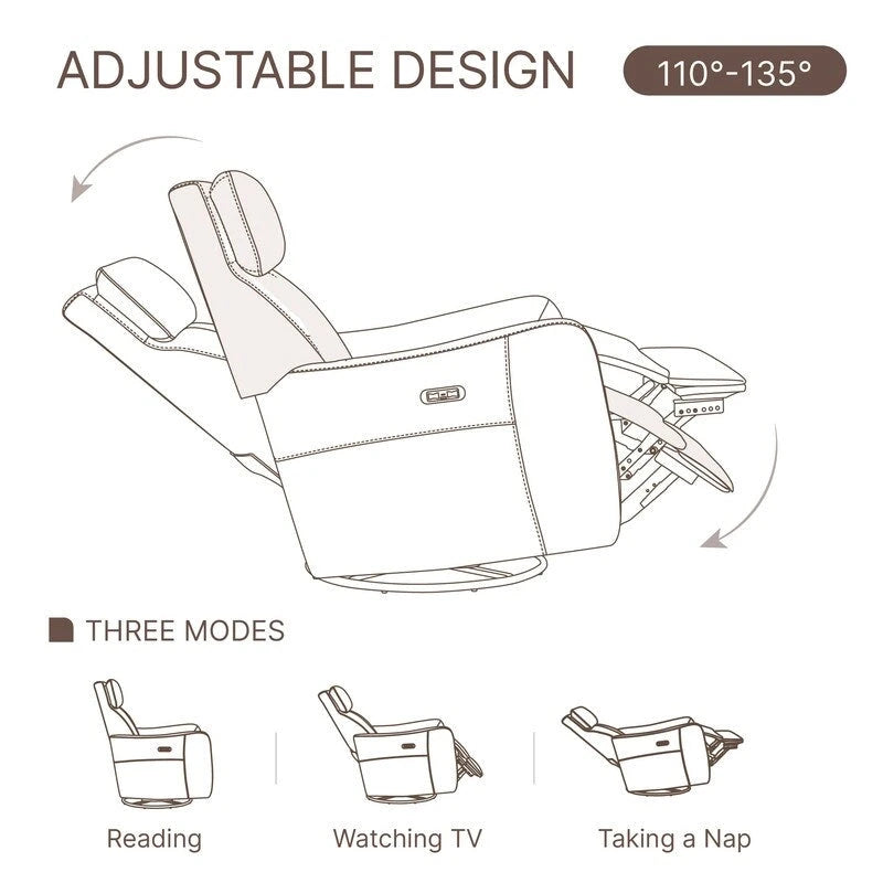 Power Swivel Glider Rocker Recliner Nursing Chair Recliner