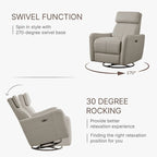 Power Swivel Glider Rocker Recliner Nursing Chair Recliner