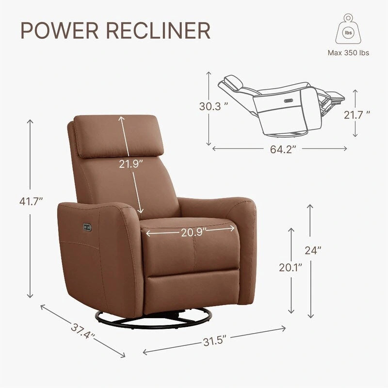 Power Swivel Glider Rocker Recliner Nursing Chair Recliner