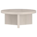 Natural Wood 36" Round Coffee Table