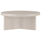 Natural Wood 36" Round Coffee Table