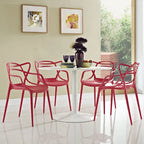 Plastic 4-piece Chair Set