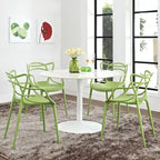 Plastic 4-piece Chair Set