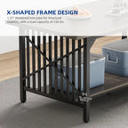 70-Inch Large Kitchen Dining Table for 6-8 People, Farmhouse Industrial Kitchen Table with Storage Shelf